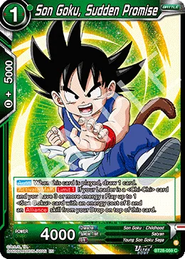 BT28-059 Son Goku, Sudden Promise