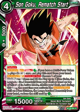 BT28-061 Son Goku, Rematch Start