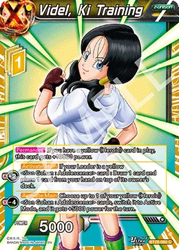 BT28-080 Videl, Ki Training