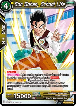 BT28-087 Son Gohan, School Life