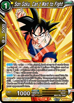 BT28-093 Son Goku, Can’t Wait to Fight
