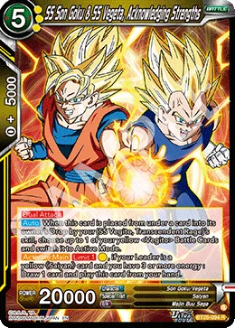 BT28-094 SS Son Goku & SS Vegeta, Acknowledging Strengths