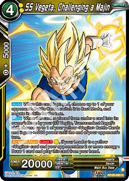 BT28-095 SS Vegeta, Challenging a Majin