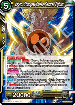 BT28-100 Vegito, Strongest Coffee-Flavored Fighter