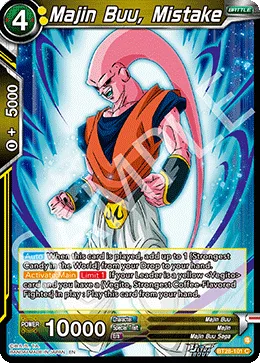 BT28-101 Majin Buu, Mistake