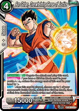 BT28-113 Son Gohan, Overwhelming Sense of Justice