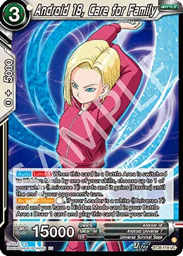 BT28-119 Android 18, Care for Family