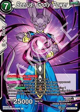 BT28-124 Beerus, Godly Power