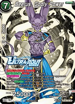 BT28-124 Beerus, Godly Power (Promo)