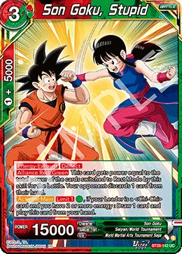 BT28-142 Son Goku, Stupid
