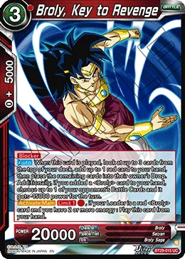 BT29-015 Broly, Key to Revenge