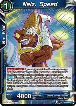BT29-039 Neiz, Speed