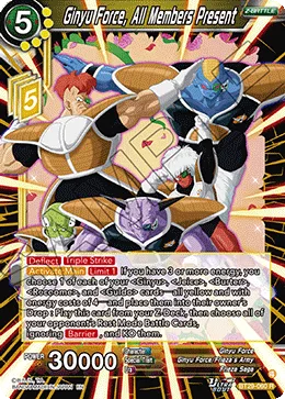 BT29-060 Ginyu Force, All Members Present