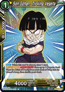 BT29-062 Son Gohan, Tricking Vegeta
