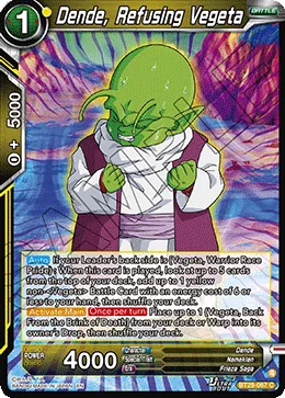BT29-067 Dende, Refusing Vegeta