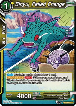 BT29-071 Ginyu, Failed Change
