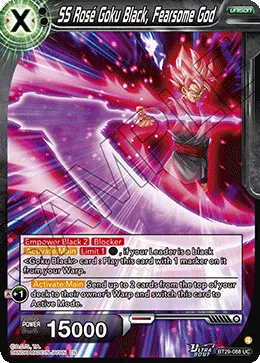 BT29-088 SS Rosé Goku Black, Fearsome God