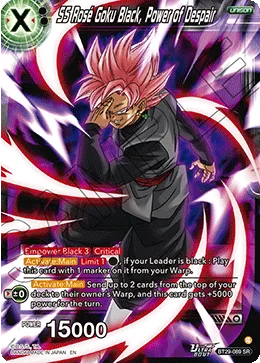 BT29-089 SS Rosé Goku Black, Power of Despair
