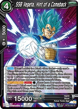 BT29-095 SSB Vegeta, Hint of a Comeback