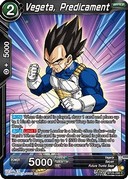 BT29-096 Vegeta, Predicament