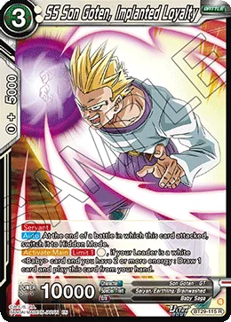BT29-115 SS Son Goten, Implanted Loyalty
