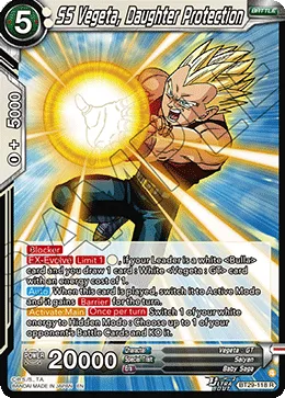 BT29-118 SS Vegeta, Daughter Protection