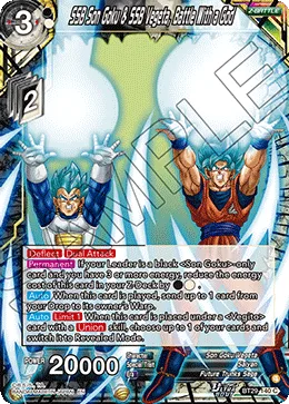 BT29-140 SSB Son Goku & SSB Vegeta, Battle With a God