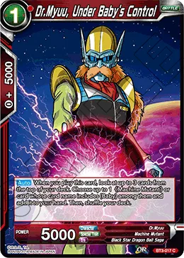 BT3-017 Dr. Myuu, Under Baby's Control