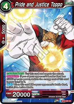 BT3-026 Pride and Justice Toppo (Parallel)