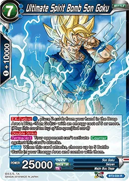 BT3-034 Ultimate Spirit Bomb Son Goku