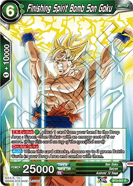 BT3-057 Finishing Spirit Bomb Son Goku