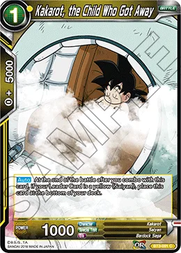 BT3-091 Kakarot, the Child Who Got Away