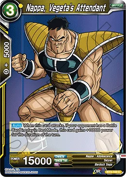 BT3-102 Nappa, Vegeta's Attendant