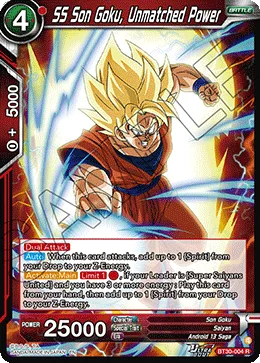 BT30-004 SS Son Goku, Unmatched Power