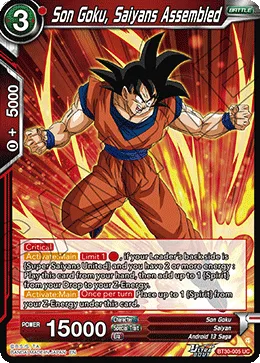 BT30-005 Son Goku, Saiyans Assembled