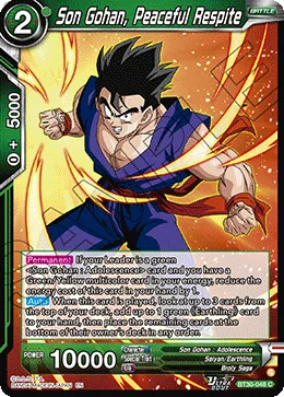 BT30-048 Son Gohan, Peaceful Respite