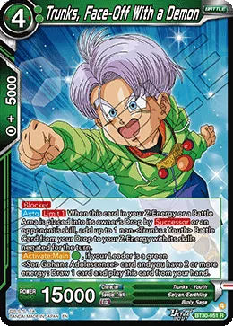 BT30-051 Trunks, Face-Off With a Demon