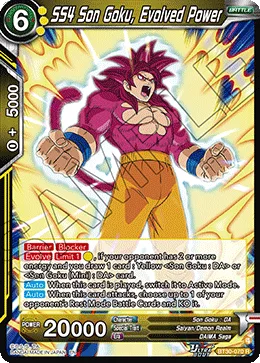 BT30-070 SS4 Son Goku, Evolved Power