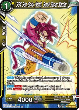BT30-071 SS4 Son Goku (Mini), Small Super Warrior