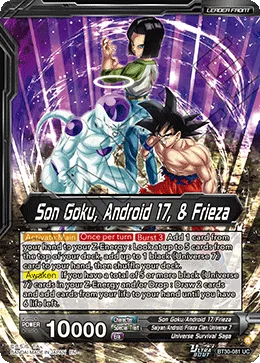 BT30-081 Son Goku, Android 17, & Frieza