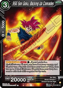 BT30-086 SSG Son Goku, Backing Up Comrades