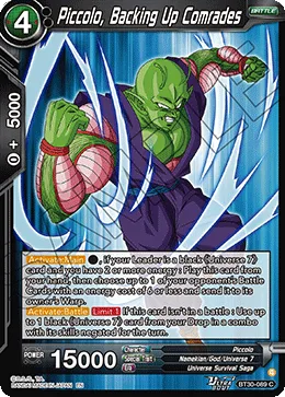 BT30-089 Piccolo, Backing Up Comrades