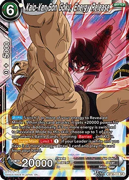 BT30-111 Kaio-Ken Son Goku, Energy Release
