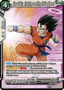 BT30-112 Son Goku, Training on King Kai’s Planet