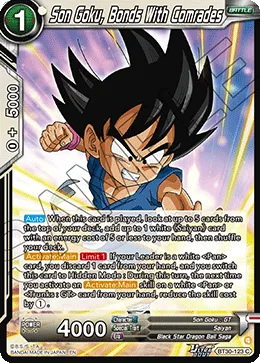 BT30-123 Son Goku, Bonds With Comrades
