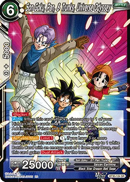 BT30-124 Son Goku, Pan, & Trunks, Universe Odyssey