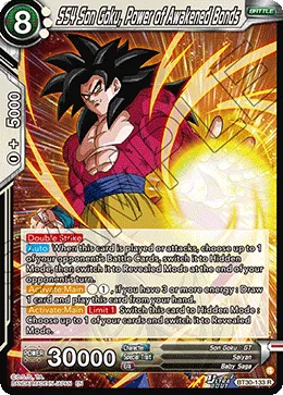 BT30-133 SS4 Son Goku, Power of Awakened Bonds