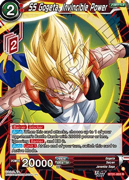 BT31-003 SS Gogeta, Invincible Power