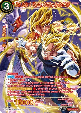 BT31-010 Son Goku & Vegeta, Battling Against Evil (Alt art)