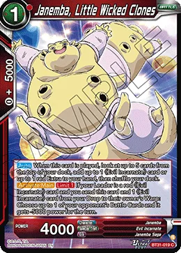 BT31-019 Janemba, Little Wicked Clones